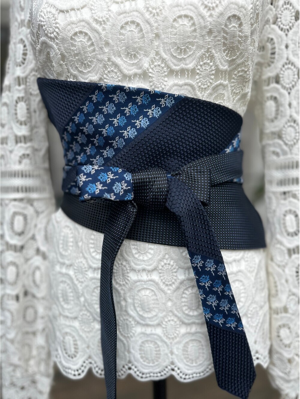 Upcycled Vintage Obi Belt | Corset Waist Wrap | OOAK | OS